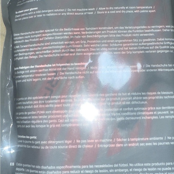 New PUMA Ultra Grip Hybrid Pro Goalkeeper Gloves Mens Orange Size 9 - Picture 4 of 8